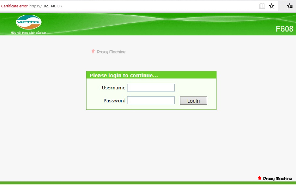 Vào 192.168.1.1 sau đó đăng nhập
